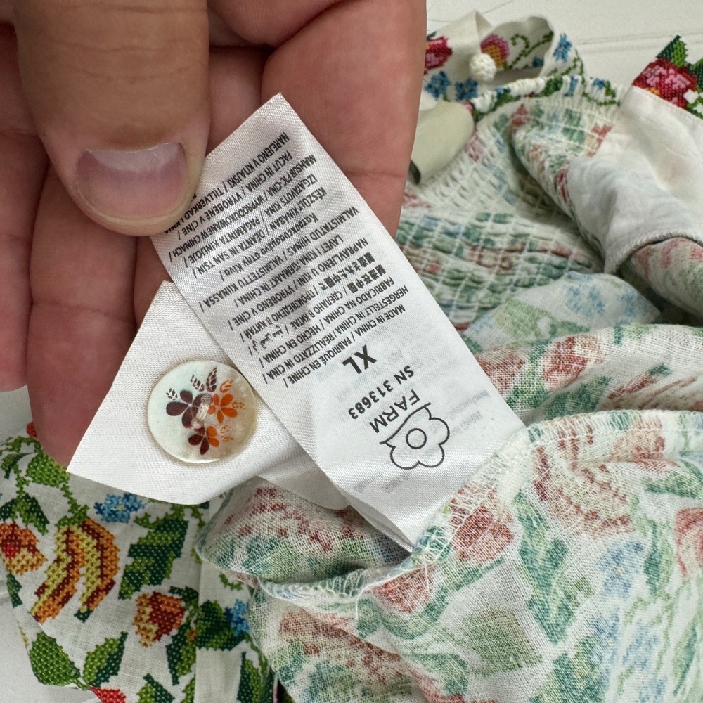 FARM Rio White Floral Embroidered Romper - Picture 6 of 6